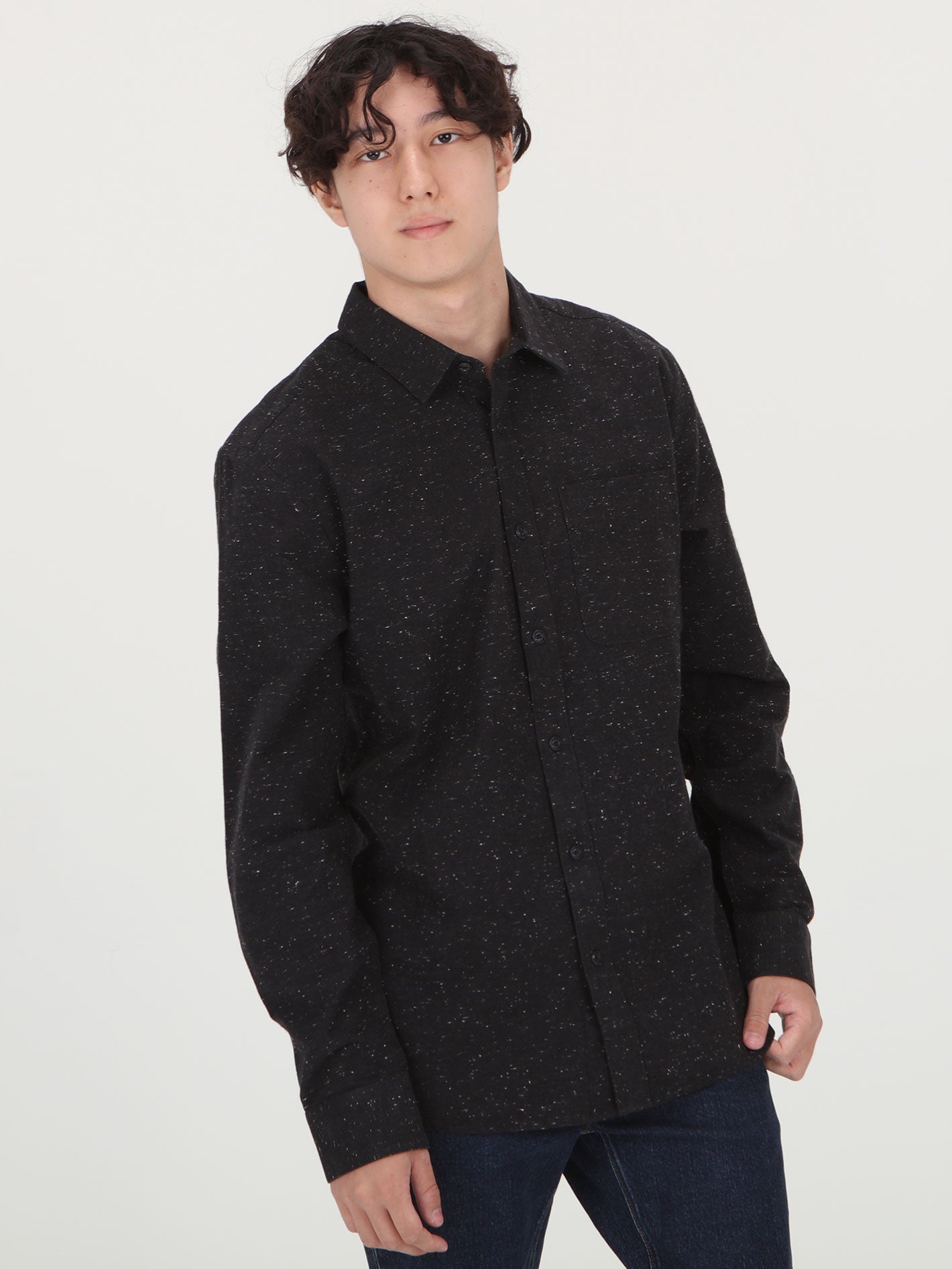 Date Knight Long Sleeve Shirt - Black