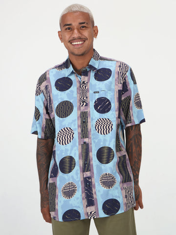 Stone Pegs Short Sleeve Shirt - Ashley Blue