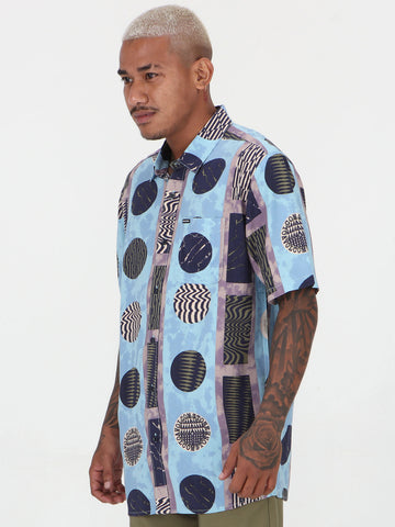 Stone Pegs Short Sleeve Shirt - Ashley Blue