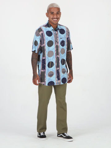 Stone Pegs Short Sleeve Shirt - Ashley Blue