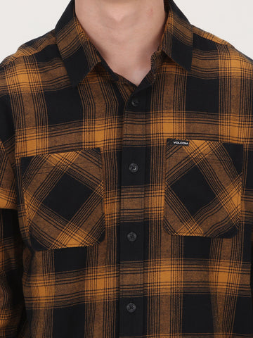 Netastone Flannel Long Sleeve Shirt - Rinsed Black