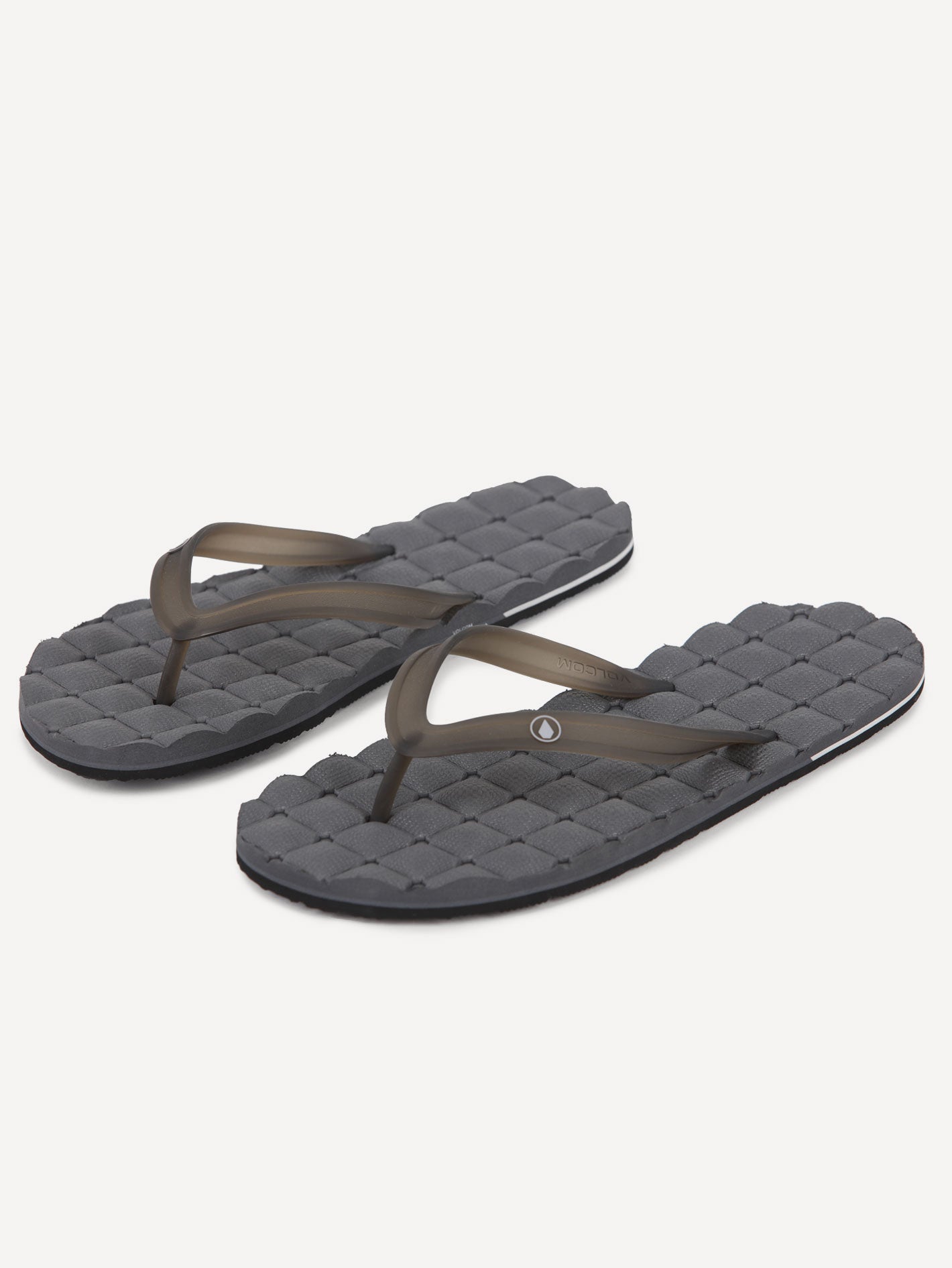 Recliner Rubber 2 Sandals - Black Grey