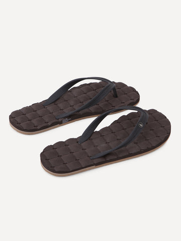 Recliner Rubber 2 Sandals - Brown Combo