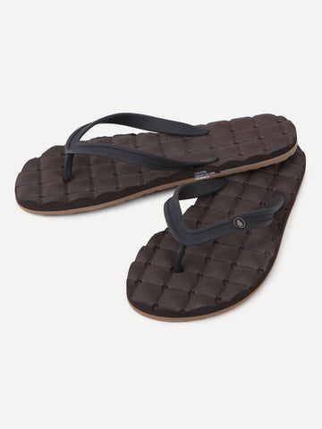 Recliner Rubber 2 Sandals - Brown Combo