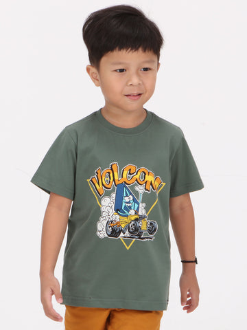 Volcom Little Boys Hot Rodder Tee - Fir Green